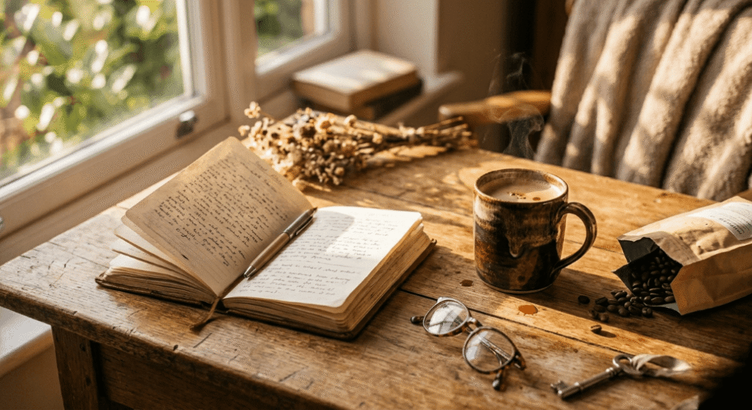 A cozy morning setup